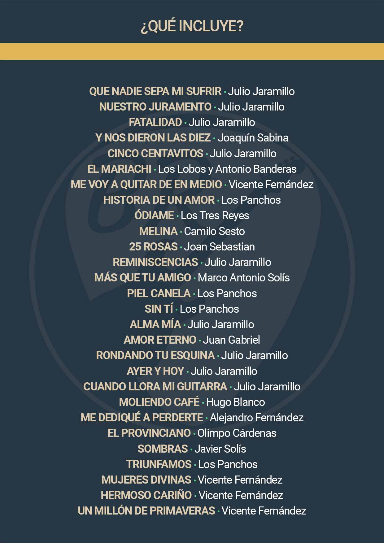 Intros de Boleros Vol 1 - Índice